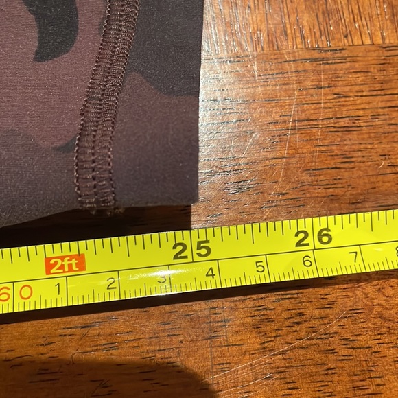 Cozy lululemon leggings 24” waist. Cute camo print. - Picture 5 of 7